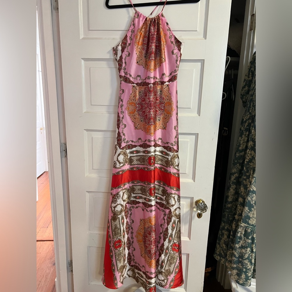 Pink/red/orange Vici dress, size small, worn once